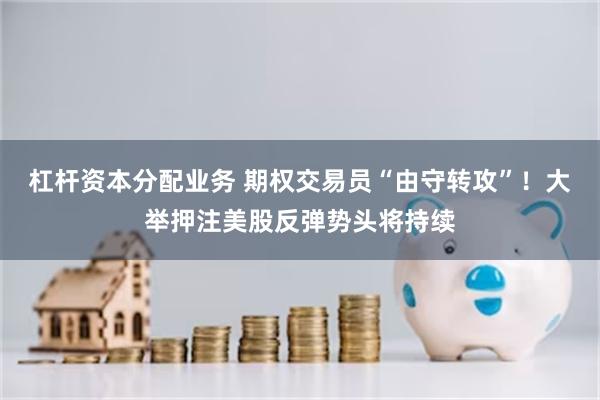 杠杆资本分配业务 期权交易员“由守转攻”！大举押注美股反弹势头将持续